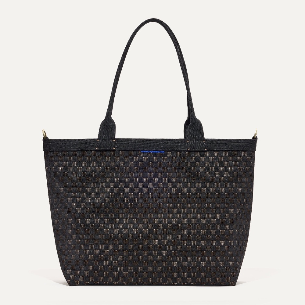 Rothy's Black and Brown Woven Tote